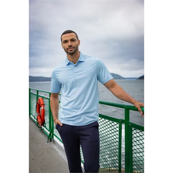 Men's polo with 4-way stretch, short sleeves, UPF50+ sun protection, and... from ASI 47965 Cutter & Buck