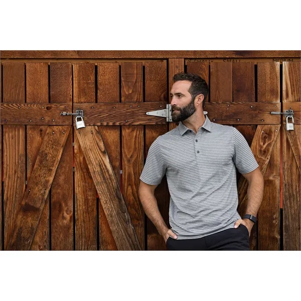 Men's polo with 4-way stretch, short sleeves, moisture-wicking performance, and UPF50+... from ASI 47965 Cutter & Buck