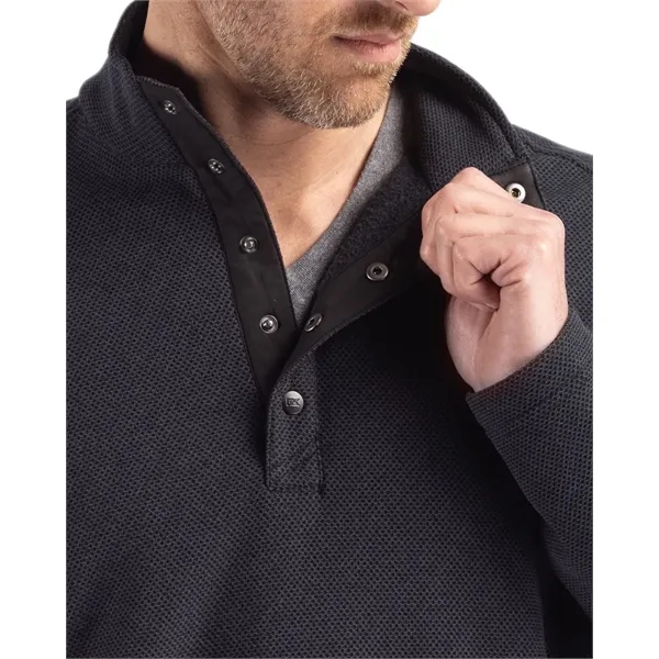 Men's sweatshirt with moisture-wicking performance and snap placket closure.... from ASI 47965 Cutter & Buck
