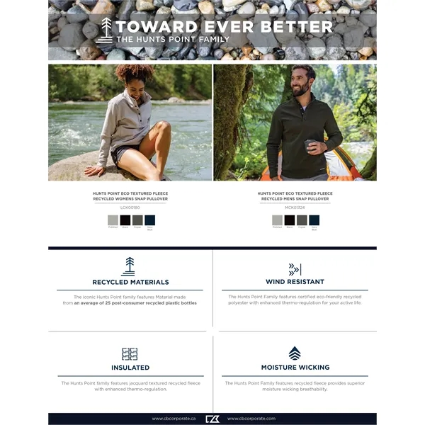 Men's sweatshirt with moisture-wicking performance and snap placket closure.... from ASI 47965 Cutter & Buck