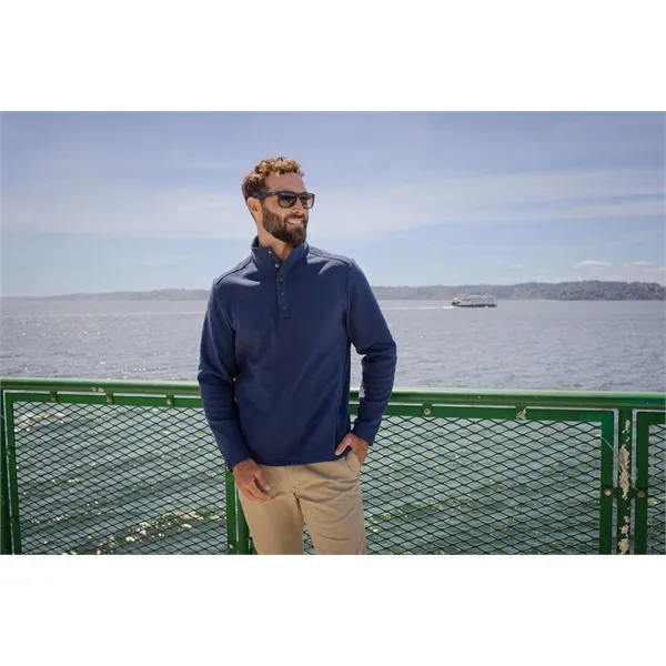 Men's sweatshirt with moisture-wicking performance and snap placket closure.... from ASI 47965 Cutter & Buck