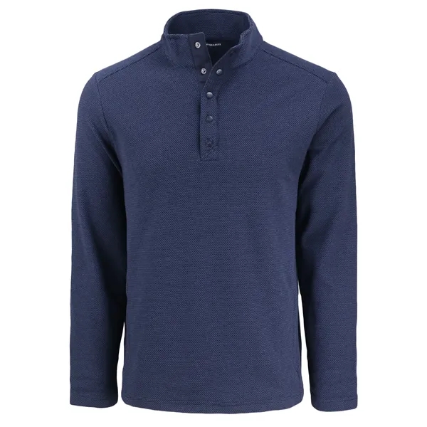 Men's sweatshirt with moisture-wicking performance and snap placket closure.... from ASI 47965 Cutter & Buck