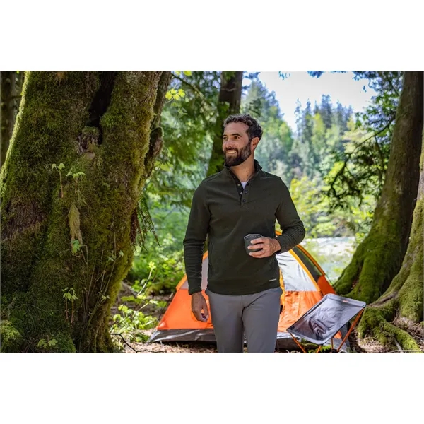Men's sweatshirt with moisture-wicking performance and snap placket closure.... from ASI 47965 Cutter & Buck