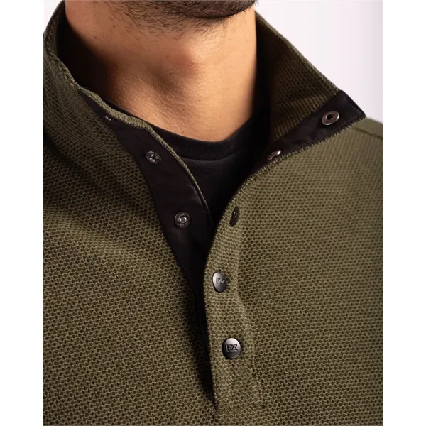 Men's sweatshirt with moisture-wicking performance and snap placket closure.... from ASI 47965 Cutter & Buck