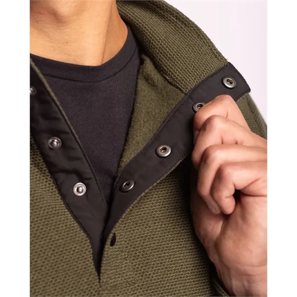 Men's sweatshirt with moisture-wicking performance and snap placket closure.... from ASI 47965 Cutter & Buck