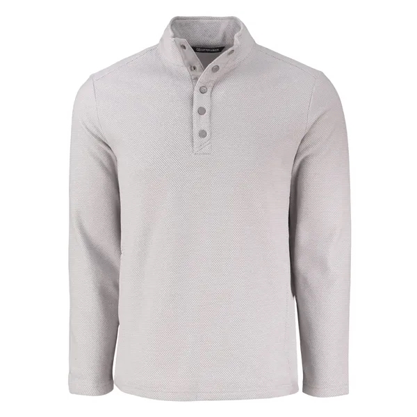Men's sweatshirt with moisture-wicking performance and snap placket closure.... from ASI 47965 Cutter & Buck