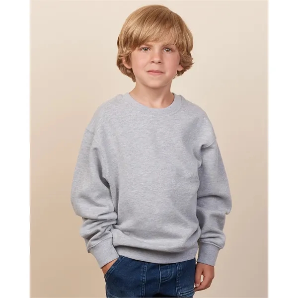 Cozy 9 oz youth fleece crew with a smooth print-ready face,... from ASI 72657 Active Life Promo / Active Life
