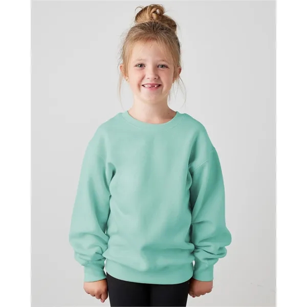 Cozy 9 oz youth fleece crew with a smooth print-ready face,... from ASI 72657 Active Life Promo / Active Life