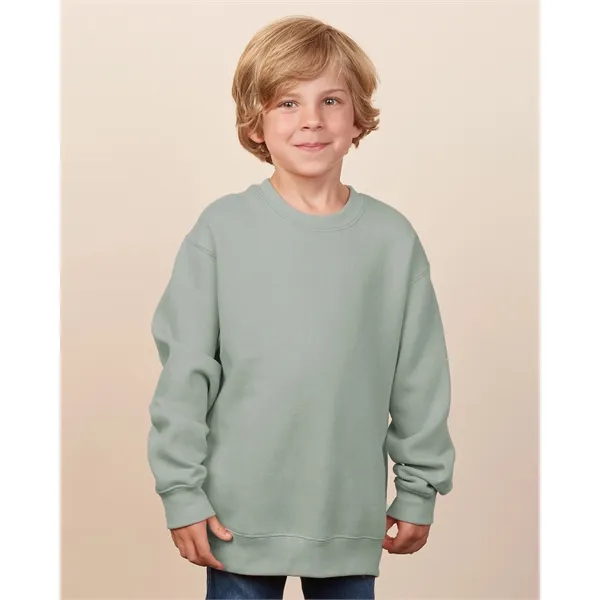 Cozy 9 oz youth fleece crew with a smooth print-ready face,... from ASI 72657 Active Life Promo / Active Life