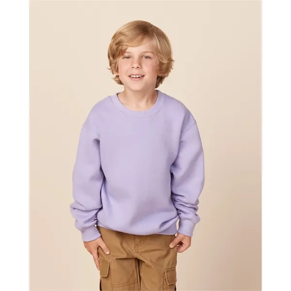 Cozy 9 oz youth fleece crew with a smooth print-ready face,... from ASI 72657 Active Life Promo / Active Life