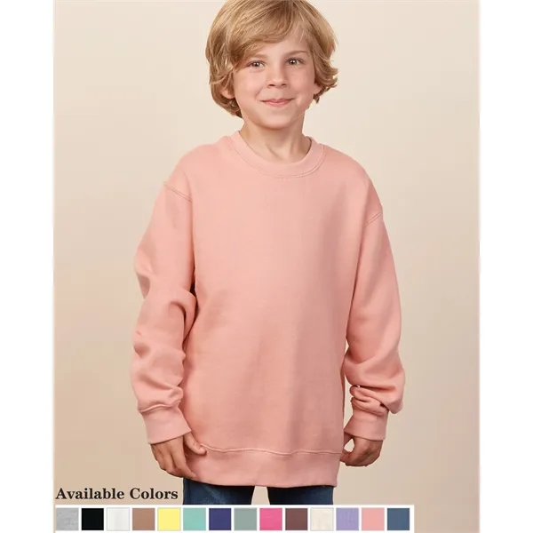 Cozy 9 oz youth fleece crew with a smooth print-ready face,... from ASI 72657 Active Life Promo / Active Life