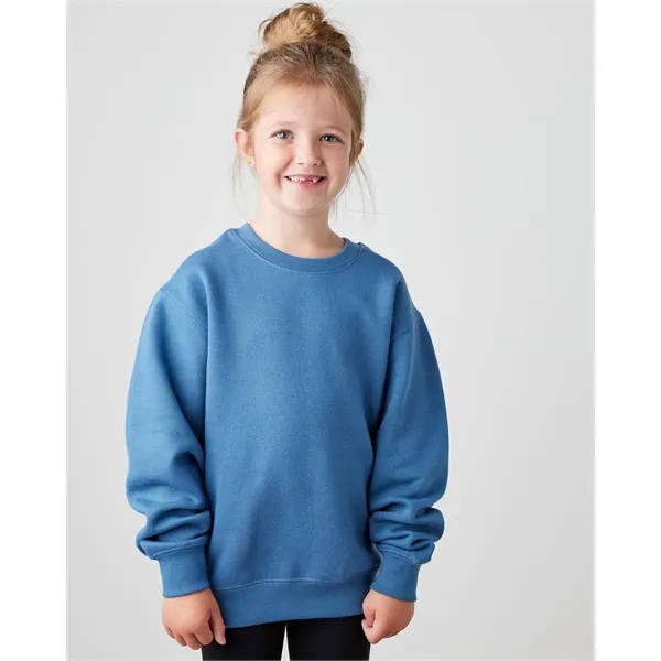 Cozy 9 oz youth fleece crew with a smooth print-ready face,... from ASI 72657 Active Life Promo / Active Life