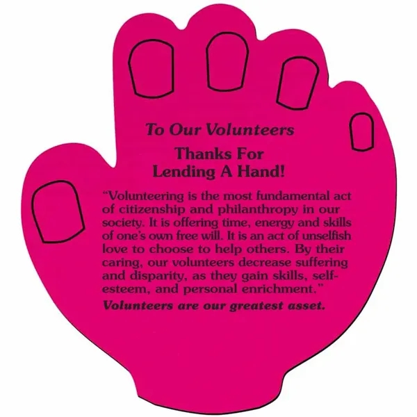 The Lend A Hand Jar Opener praises volunteers, honoring those who... from ASI 38980 Bay State Specialty Co