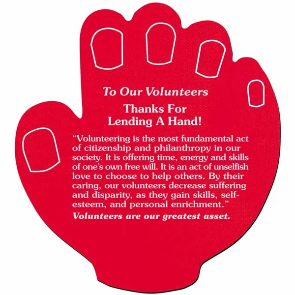 The Lend A Hand Jar Opener praises volunteers, honoring those who... from ASI 38980 Bay State Specialty Co