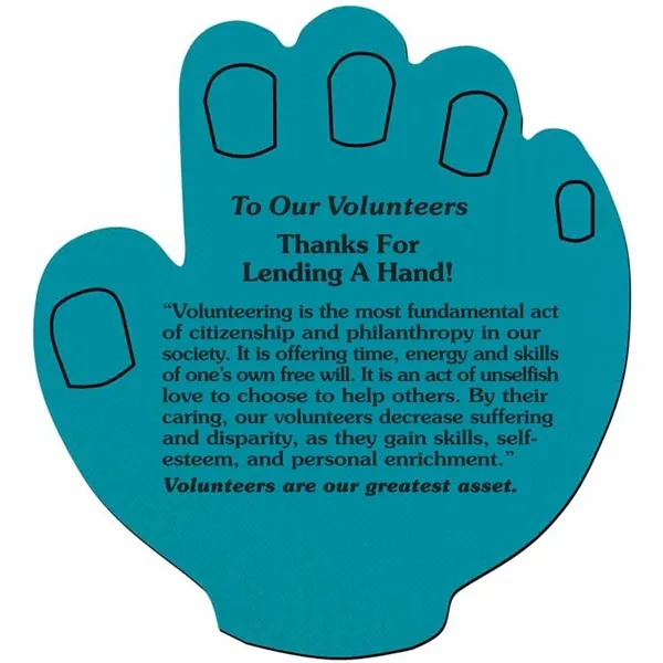 The Lend A Hand Jar Opener praises volunteers, honoring those who... from ASI 38980 Bay State Specialty Co