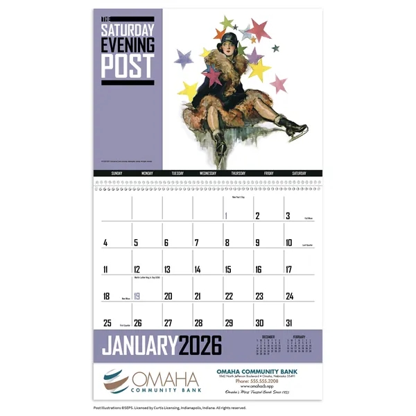 The Saturday Evening Post... from ASI 40480 Koozie Group / Norwood Triumph Calendar