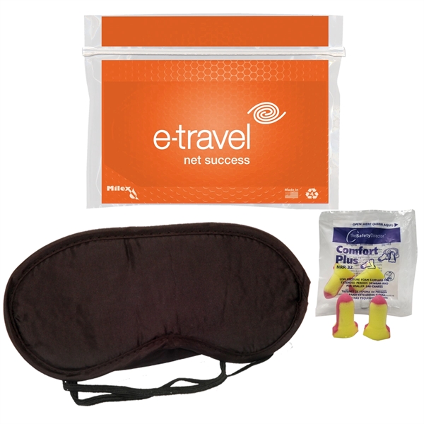 Sleep kit with a bag, earplugs, and sleep mask.... from ASI 84514 Safety Made