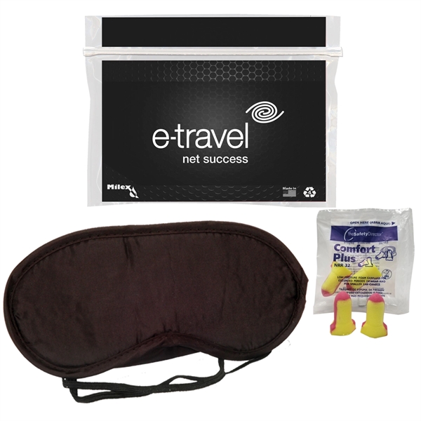 Sleep kit with a bag, earplugs, and sleep mask.... from ASI 84514 Safety Made