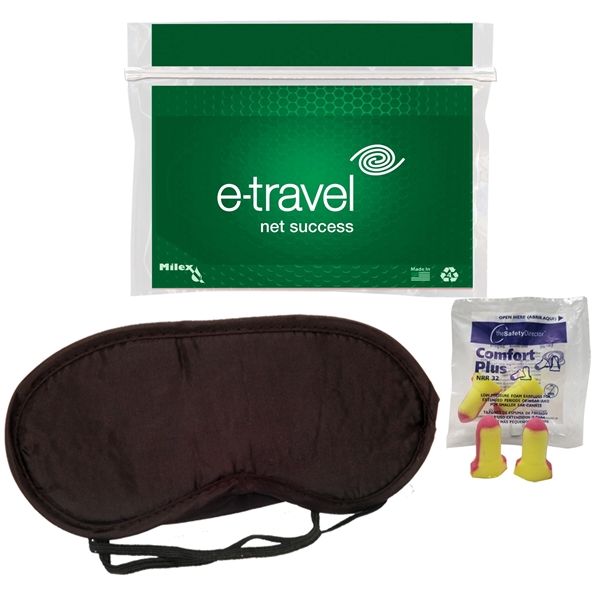 Sleep kit with a bag, earplugs, and sleep mask.... from ASI 84514 Safety Made