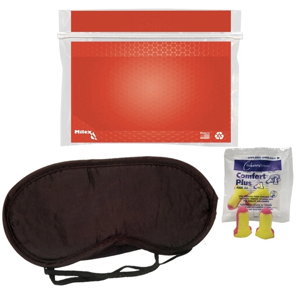 Sleep kit with a bag, earplugs, and sleep mask.... from ASI 84514 Safety Made