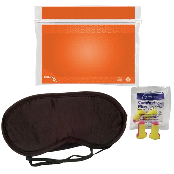 Sleep kit with a bag, earplugs, and sleep mask.... from ASI 84514 Safety Made