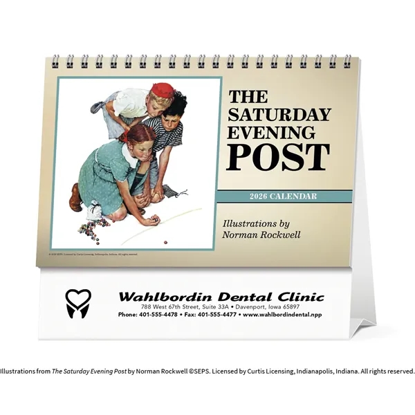 The Saturday Evening Post Large Desk... from ASI 40480 Koozie Group / Norwood Triumph Calendar