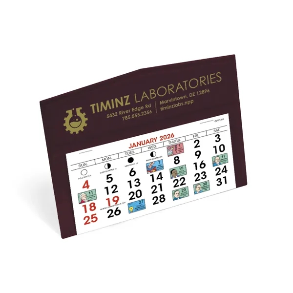 6 x 4 1/2 Legacy 2024 desk calendar printed on 50#... from ASI 40480 Koozie Group / Norwood Triumph Calendar