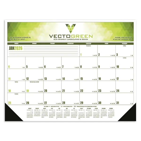 Multi-Color Desk Pad... from ASI 40480 Koozie Group / Norwood Triumph Calendar