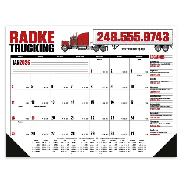 Multi-Color Desk Pad... from ASI 40480 Koozie Group / Norwood Triumph Calendar