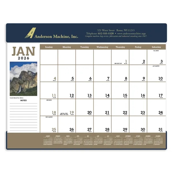 Scenic Desk Pad... from ASI 40480 Koozie Group / Norwood Triumph Calendar