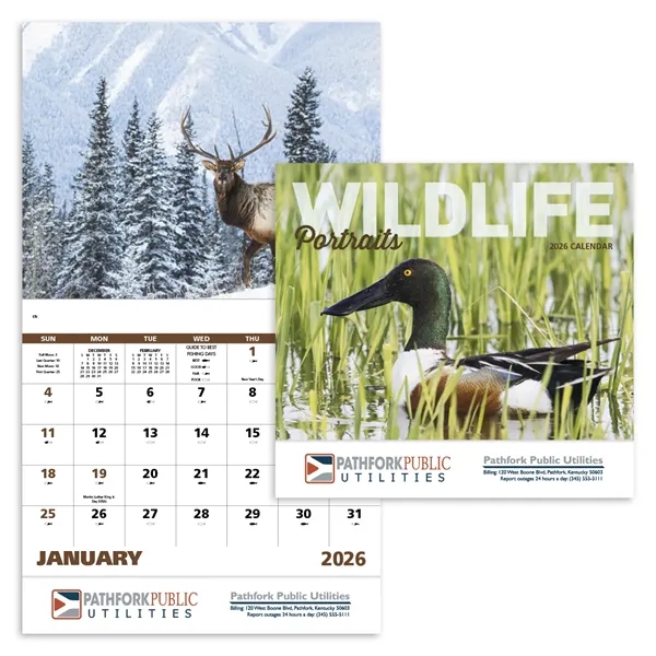 Wildlife Portraits - Stapled... from ASI 40480 Koozie Group / Norwood Triumph Calendar