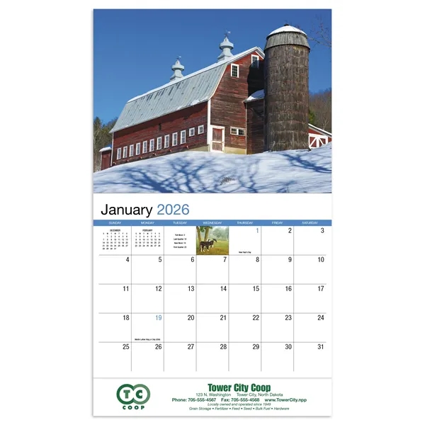 America's Bounty Appointment Calendar - Stapled... from ASI 40480 Koozie Group / HotLine®