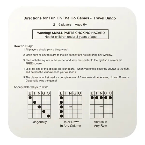 Fun On The Go Games - Travel Bingo... from ASI 40480 Koozie Group