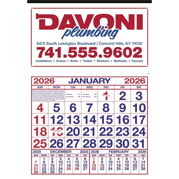 Billboard Apron Calendar... from ASI 40480 Koozie Group
