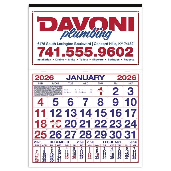 Billboard Apron Calendar... from ASI 40480 Koozie Group