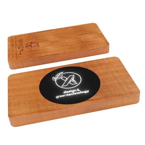 SCX Design™ Bamboo Wireless Power Bank 10,000 mAh... from ASI 40480 Koozie Group