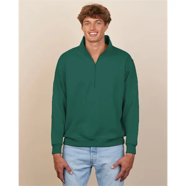 Cozy 9 oz unisex half-zip fleece with a smooth print-ready face,... from ASI 72657 Active Life Promo / Active Life