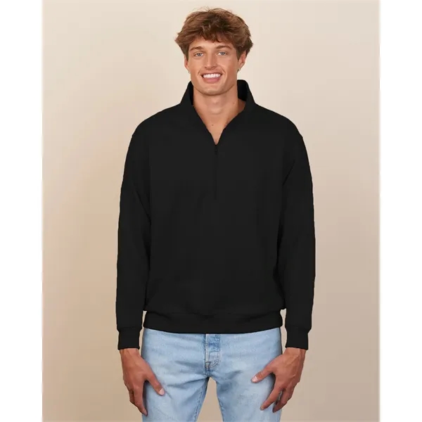 Cozy 9 oz unisex half-zip fleece with a smooth print-ready face,... from ASI 72657 Active Life Promo / Active Life