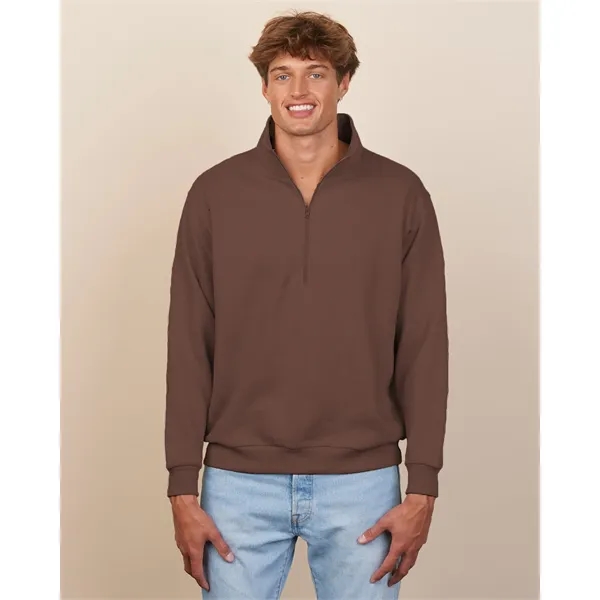 Cozy 9 oz unisex half-zip fleece with a smooth print-ready face,... from ASI 72657 Active Life Promo / Active Life