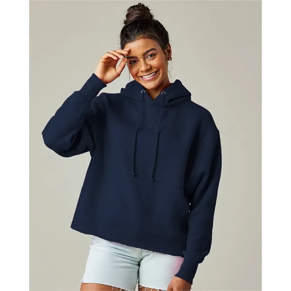 Heavyweight ladies boxy fleece hood with a smooth cotton face, perfect... from ASI 72657 Active Life Promo / Active Life