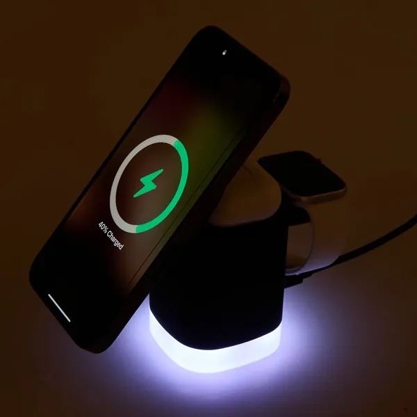 Glow 3-in-1 15W MagClick™ Wireless Charging Stand... from ASI 66887 PCNA / Leeds