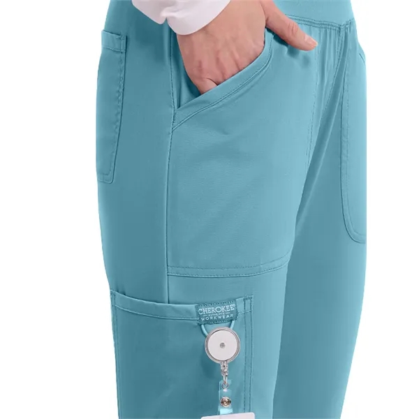 Cherokee Workwear Revolution Mid Rise Pull-on Cargo Pant... from ASI 86018 Scrub Authority / Uniform Stores