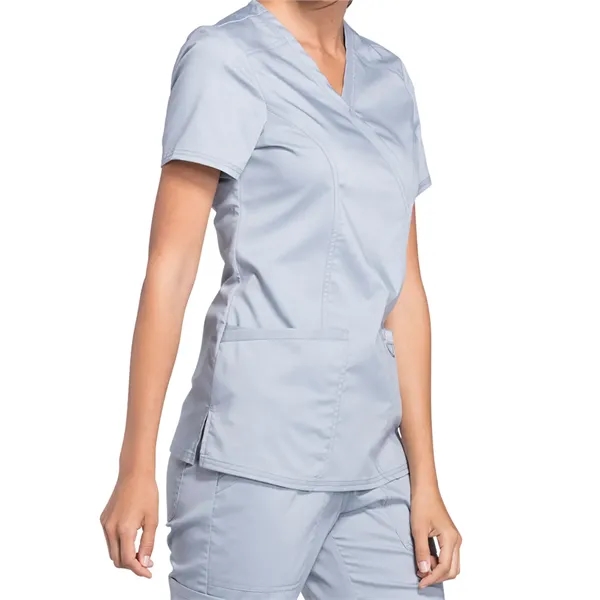 Cherokee - Workwear Revolution - Mock Wrap Top... from ASI 86018 Scrub Authority / Uniform Stores