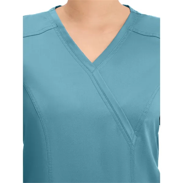 Cherokee - Workwear Revolution - Mock Wrap Top... from ASI 86018 Scrub Authority / Uniform Stores