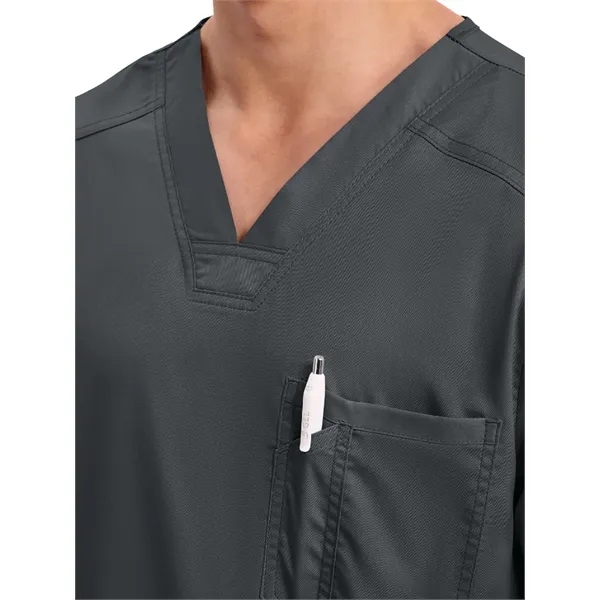 Workwear Revolution Men's Tuckable V-Neck Top... from ASI 86018 Scrub Authority / Uniform Stores