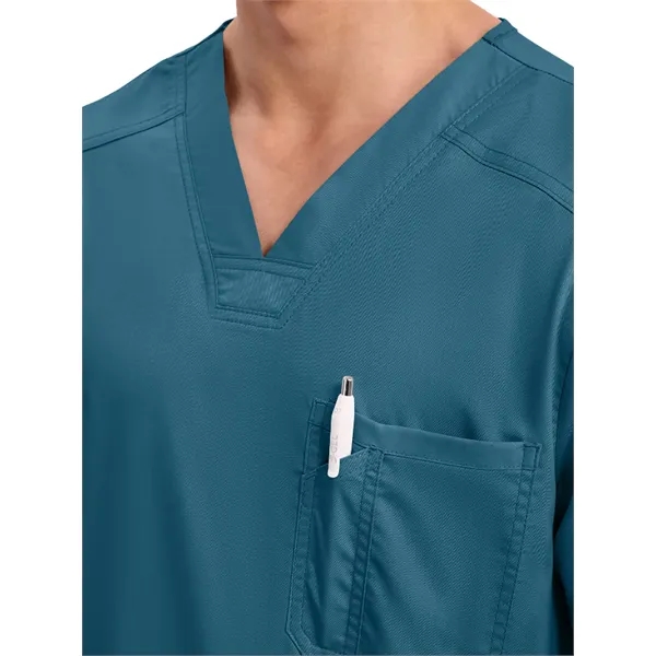 Workwear Revolution Men's Tuckable V-Neck Top... from ASI 86018 Scrub Authority / Uniform Stores