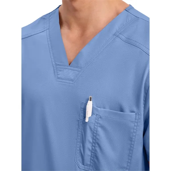 Workwear Revolution Men's Tuckable V-Neck Top... from ASI 86018 Scrub Authority / Uniform Stores