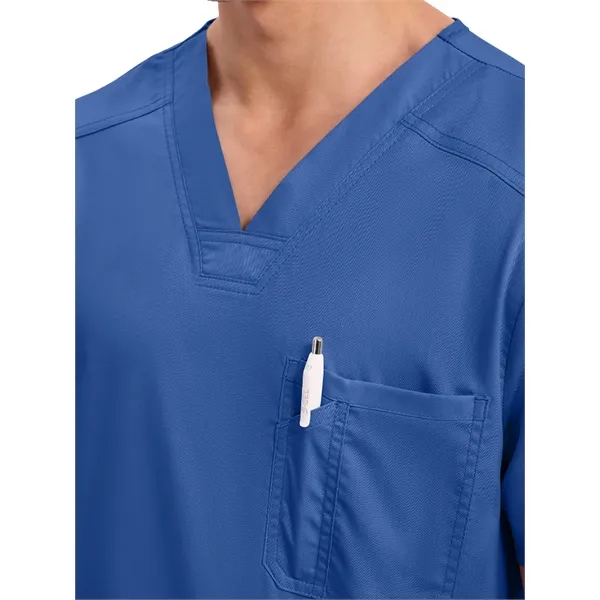 Workwear Revolution Men's Tuckable V-Neck Top... from ASI 86018 Scrub Authority / Uniform Stores