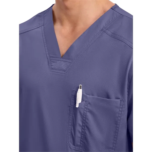 Workwear Revolution Men's Tuckable V-Neck Top... from ASI 86018 Scrub Authority / Uniform Stores