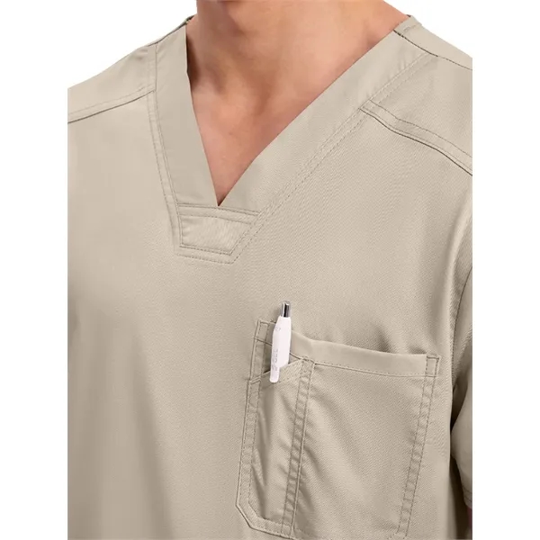 Workwear Revolution Men's Tuckable V-Neck Top... from ASI 86018 Scrub Authority / Uniform Stores